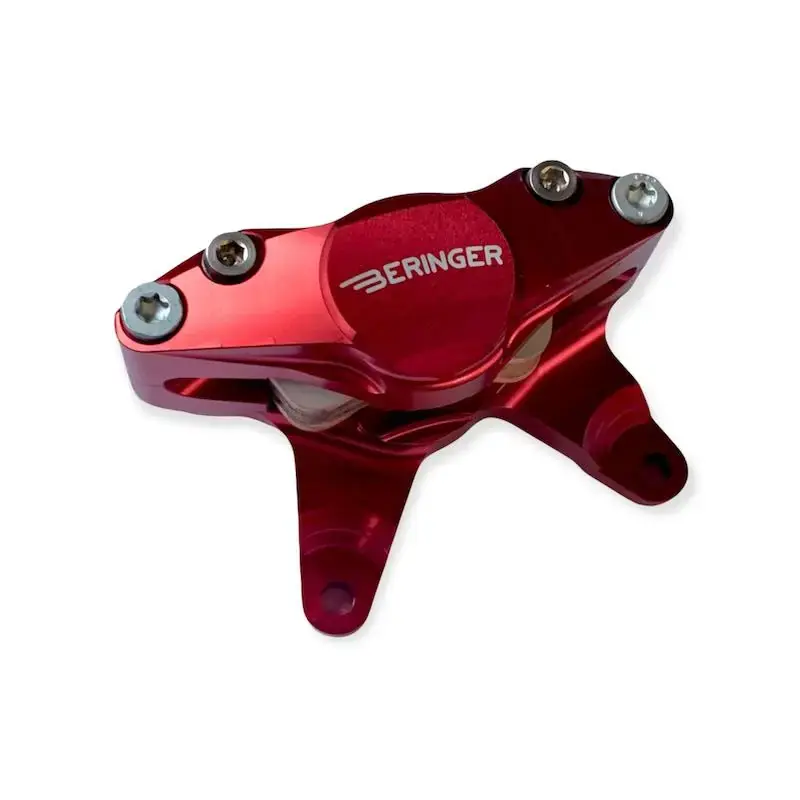 Réduction ETRIER BERINGER DROIT 2 PISTONS D32 AEROTEC COULEUR ROUGE + PLAQUETTES S1158 SPORT YFZ450R /700R
