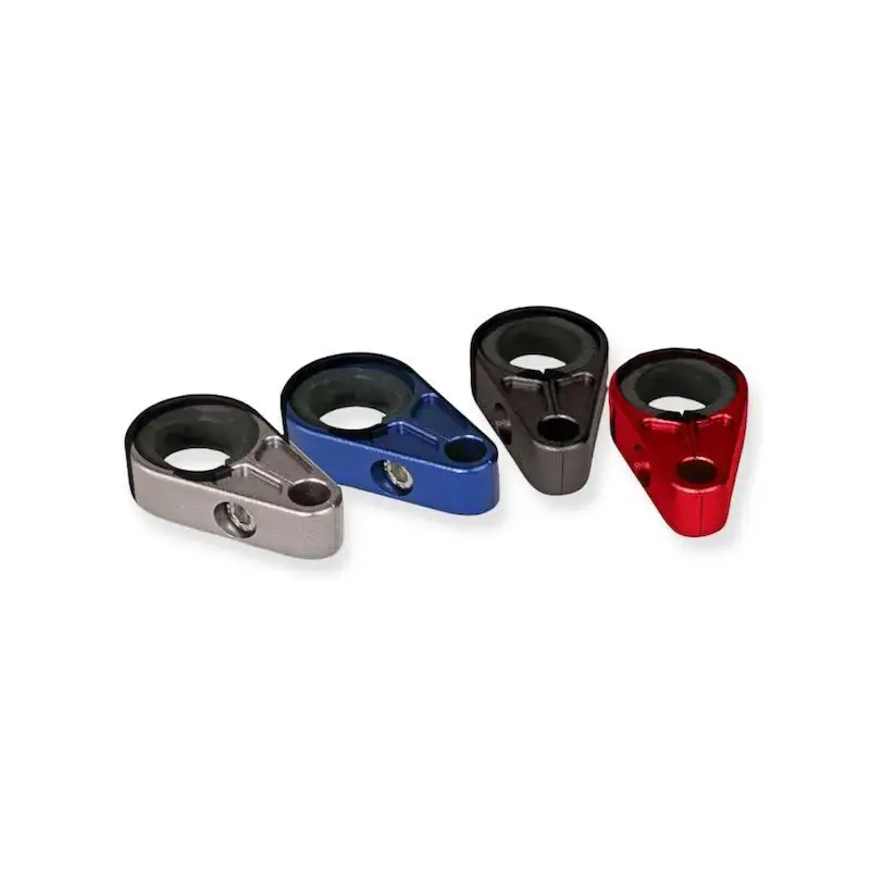 Paiement Sécurisé SUPPORTS DURITES FREIN AVANT ANODISEES ROUGE 19 A 25MM