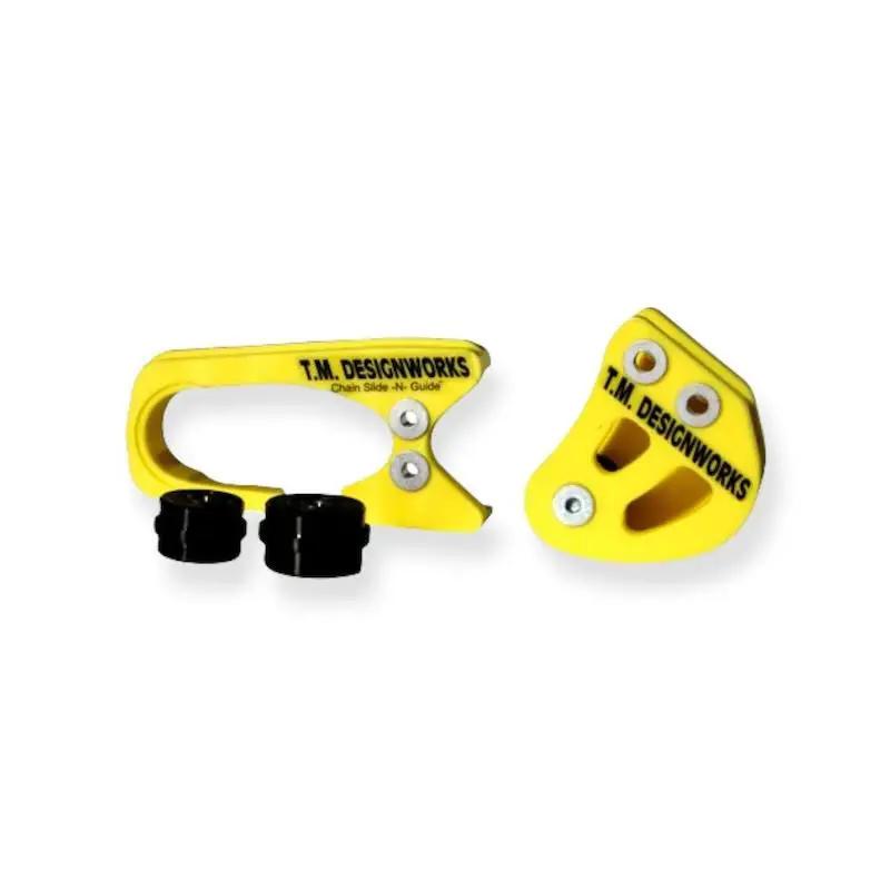 KIT PATINS CHAINE JAUNE 4 PIECES SUZUKI LTR 450 08-XX Paiement Sécurisé