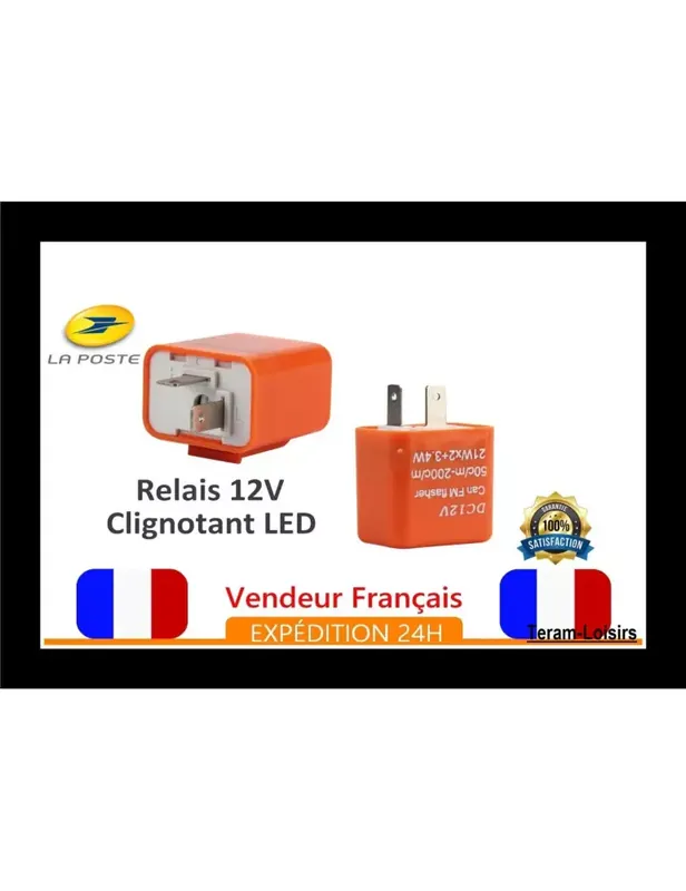 Relais Centrale Clignotant LED Moto Scooter Quad 12V Réglable Anti Erreur NEUF Dernier Modèle
