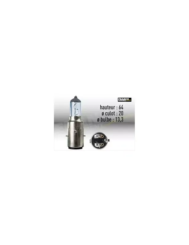 AMPOULE PHARE BA20D 12V35/35W Achat Immédiat