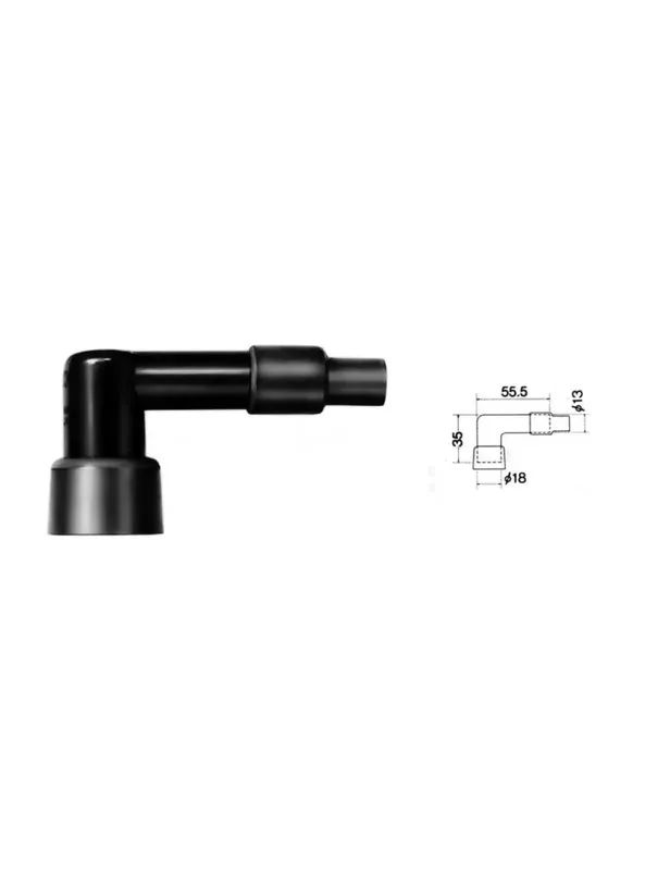 Anti-parasite NGK LB05FP noir pour bougie sans olive Acheter En Ligne