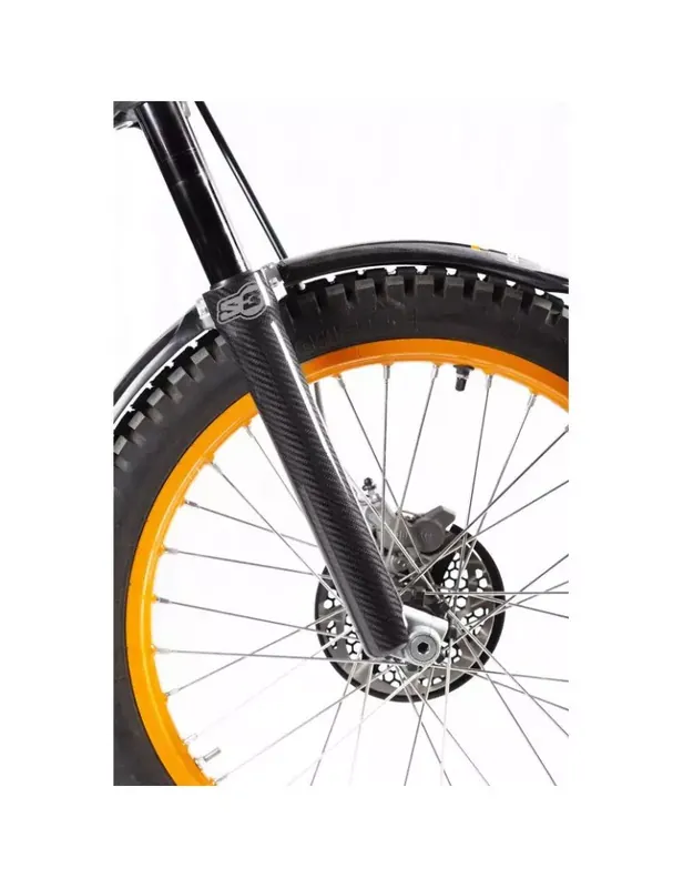 Protections de fourche S3 carbone/noir Vente Flash