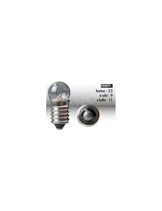 AMPOULE TEMOIN CULOT VIS E10 6V0,6W Réduction