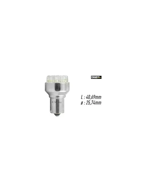 AMPOULE BLANCHE TYPE BA15S Livraison Express