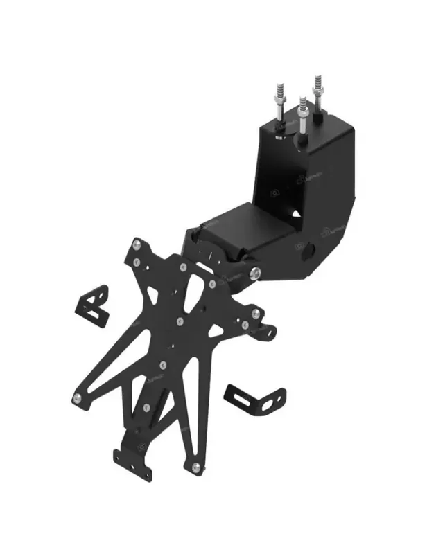 Support de plaque LIGHTECH réglable noir Aprilia Dorsoduro 900 Seulement Aujourd&rsquo;hui