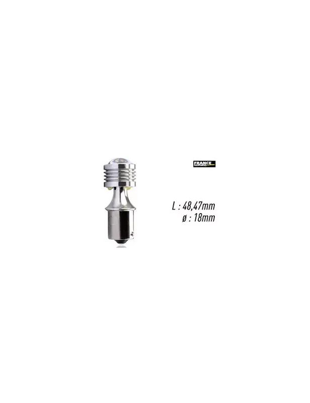 AMPOULE BLANCHE TYPE BA15S Bon Marché