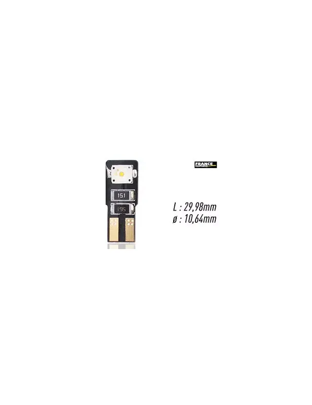 Achat Immédiat LAMPE TEMOIN BLANCHE SANS CULOT W2,1 X 9,5D/W5W-T10