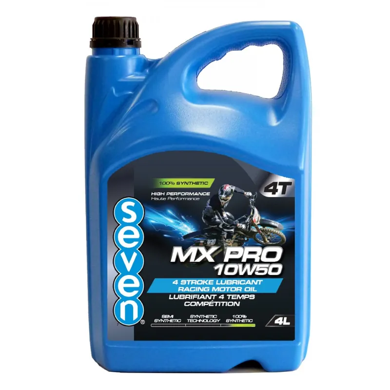 Satisfait Ou Remboursé Huile moteur 4 temps compétition SEVEN MX PRO 10W50 – 4L