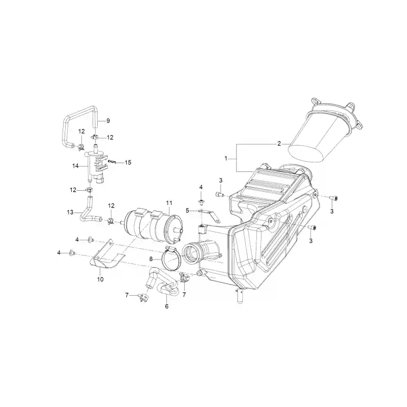 Nouvelle Collection Boitier Filtre à Air 1 – BOITE A AIR COMPLETE SRK125R