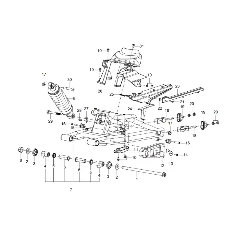 Bras Oscillant 16 – VIS M6X30 QJ Prix Promo