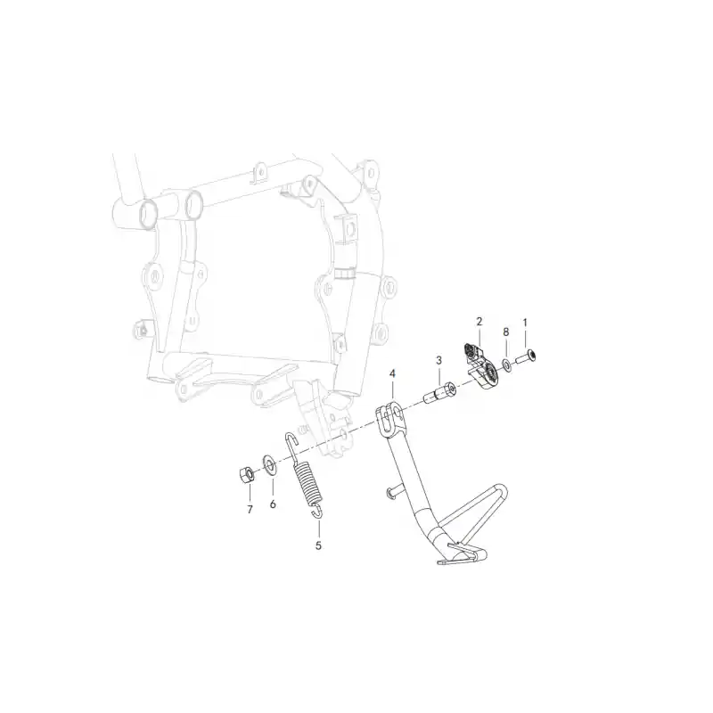 Béquille Laterale 1 – VIS M6X20 QJ Bon Plan