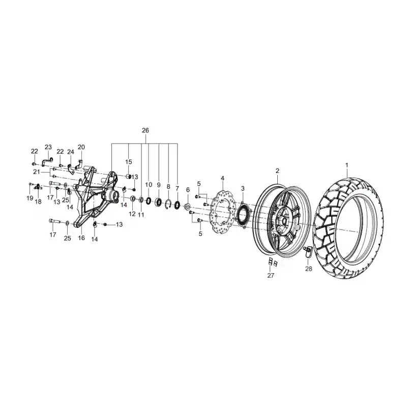 Acheter Direct Roue Arrière 1 – PNEU AR 130/70 R13 ATR