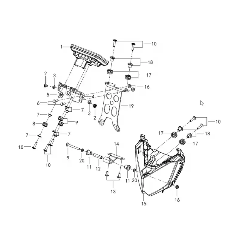 Meilleur Prix Phare / Compteur 13 – VIS M6X14 QJ