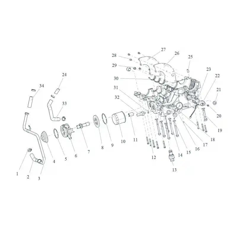 Retour Gratuit Carter Moteur Inférieur 1 – COLLIER DE SERRAGE