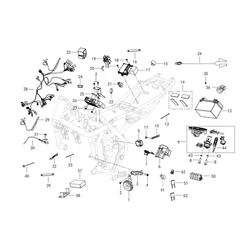 Quantité Limitée Composant Electrique 4 – VIS M8X20 SRK700 – SRV 550