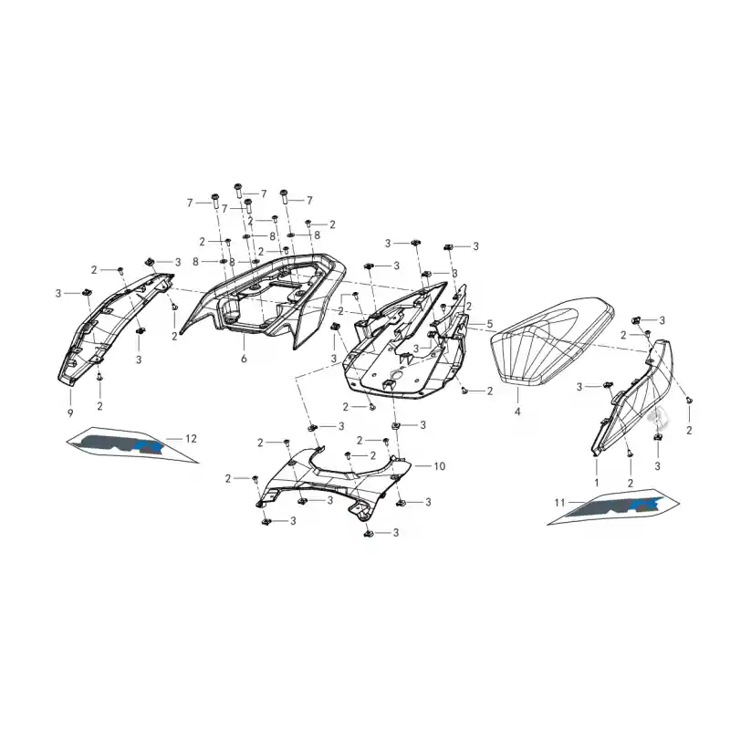 Selle Passager / Coque Arrière 8 – RONDELLE M8 QJ Achetez Aujourd&rsquo;hui