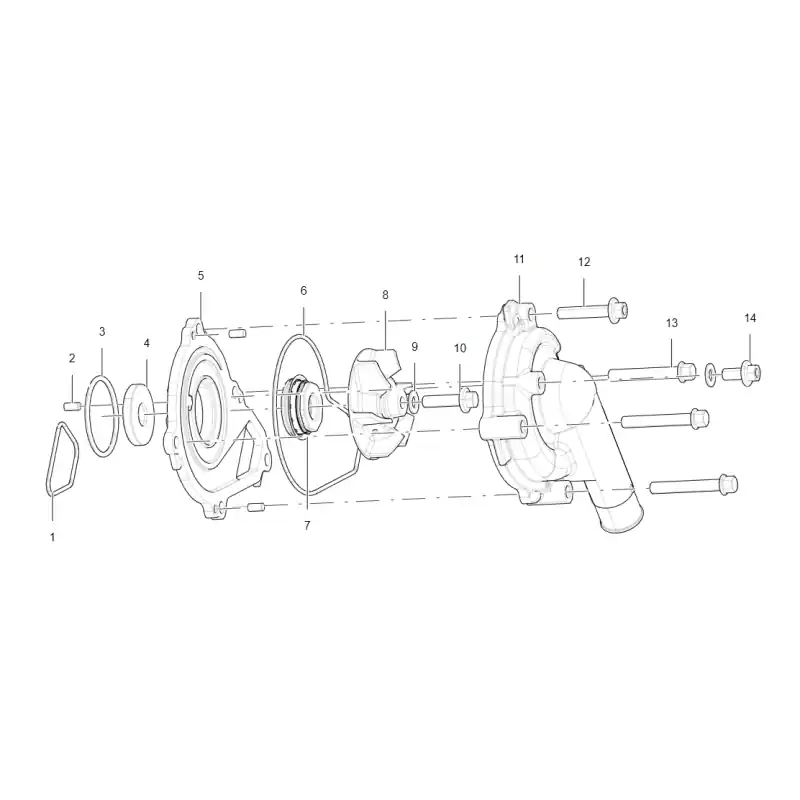 Pompe à Eau 14 – VIS M6X12 QJ Marque
