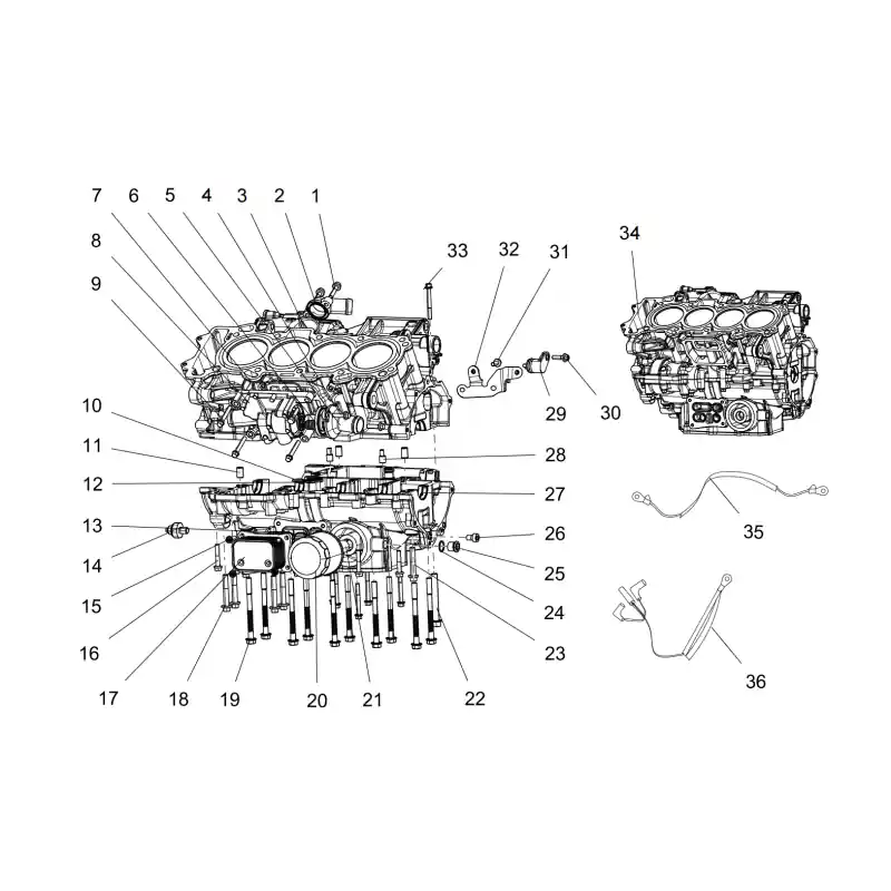 Carter Moteur 1 – VIS M6X25 QJ Haute Qualité
