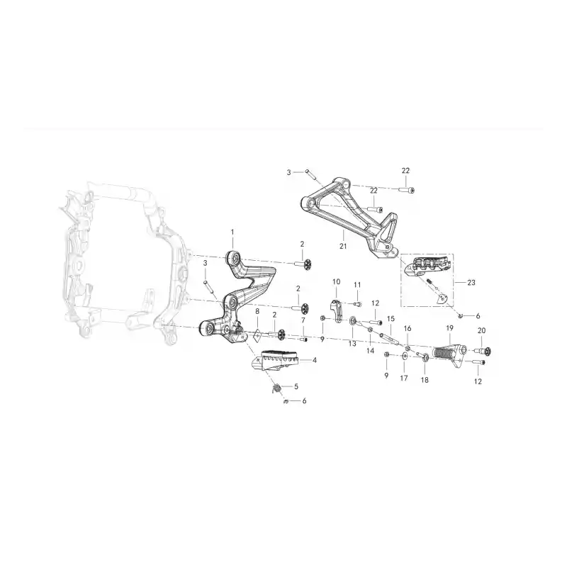 Reposes Pieds Gauche 12 – VIS M6X25 QJ Seulement Aujourd&rsquo;hui