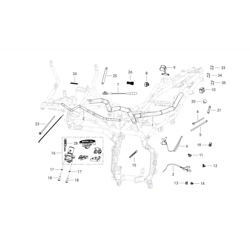 Haute Qualité Faisceau Electrique 25 – ATTACHE ELASTIQUE QJ