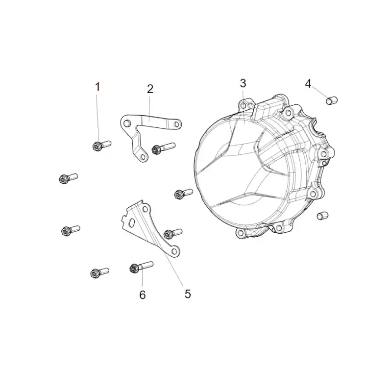 Authentique Carter Alternateur 6 – VIS M6X40 QJ