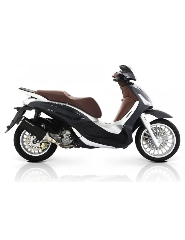 Pot d&rsquo;échappement Malossi RX black Piaggio Beverly HPE 300 euro-5 21-23 Authentique