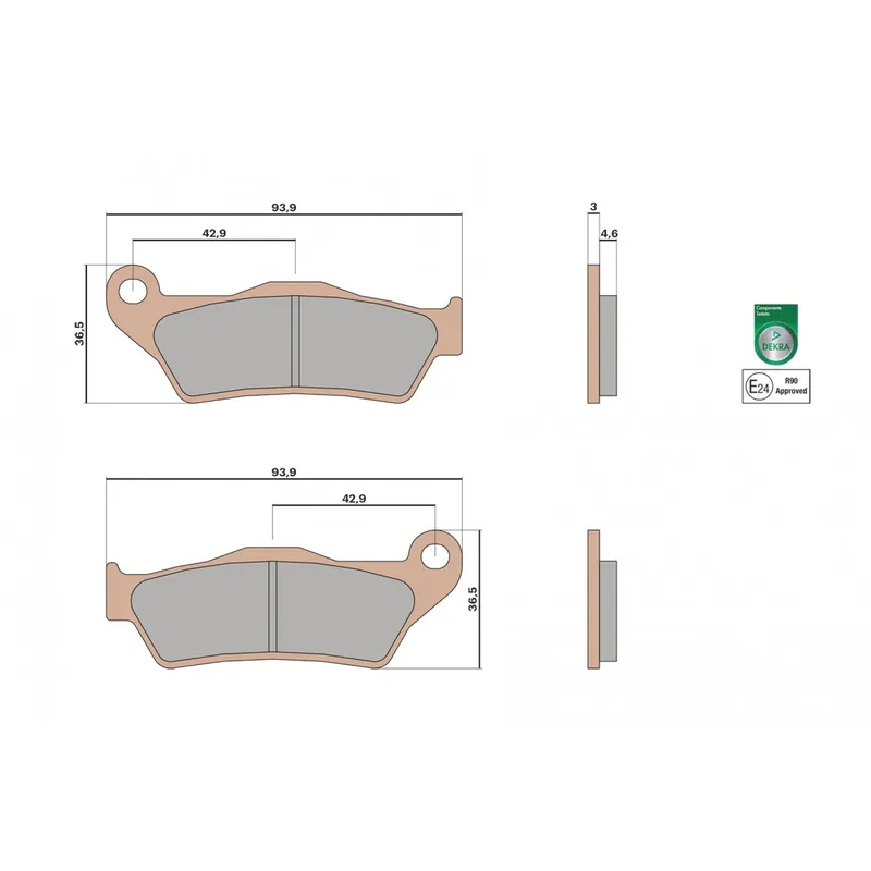 Bon Plan Plaquette de frein AV MHR Synt Italjet Dragster 125 200 300 4t ie euro-5