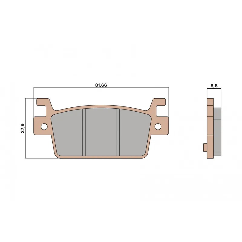 Plaquettes de frein ARRIERE MHR Kymco AK 550 / Premium 17-24 Meilleur Choix