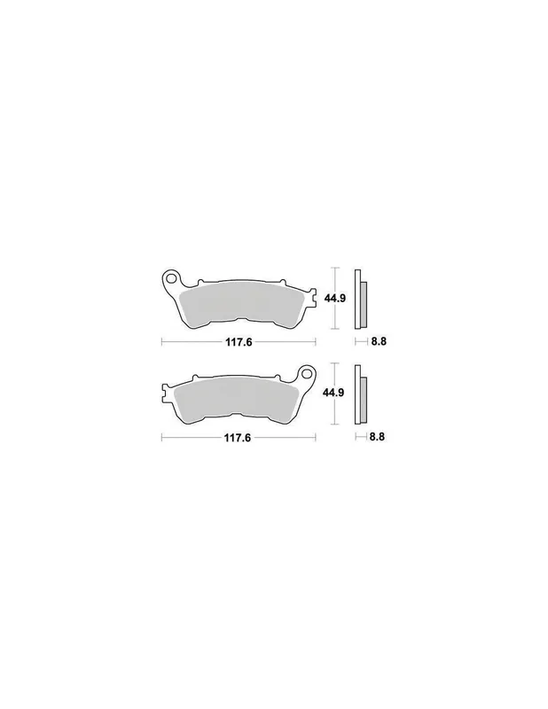 Plaquettes de frein AVANT Perfect Honda Forza 300 13-17 Prix Cassé