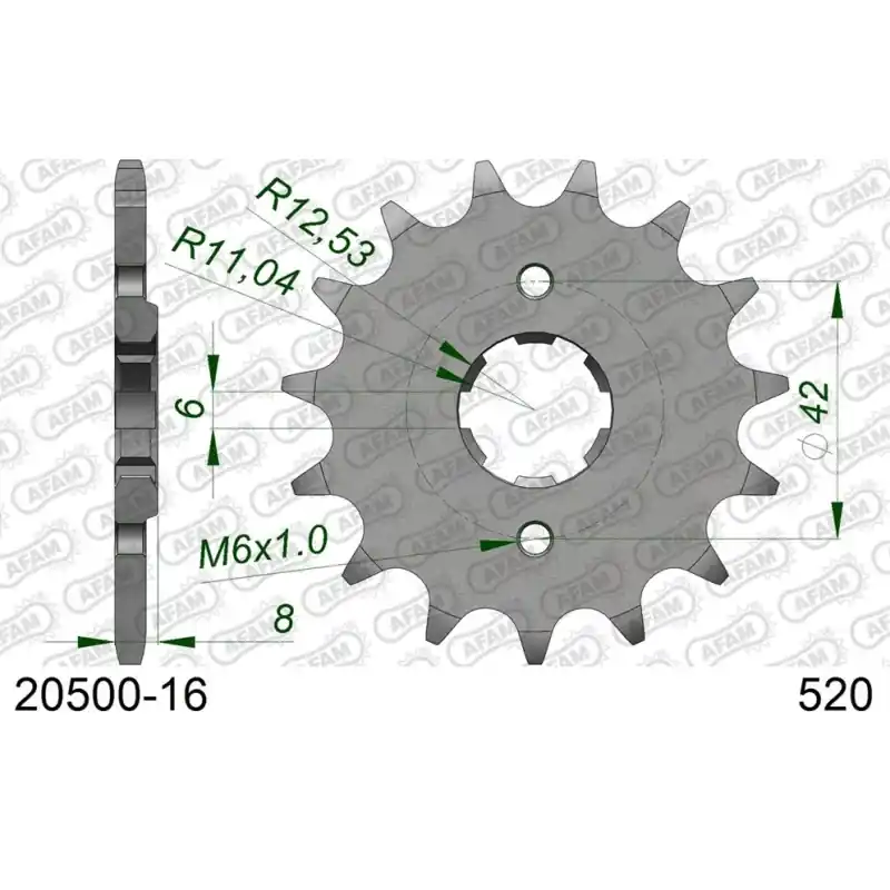 Vente Directe Pignon 16 dents pour chaine 520