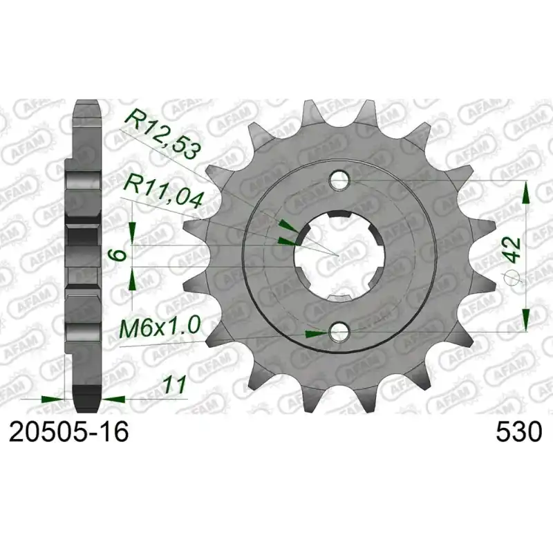 Retour Gratuit Pignon 16 dents pour chaine 530