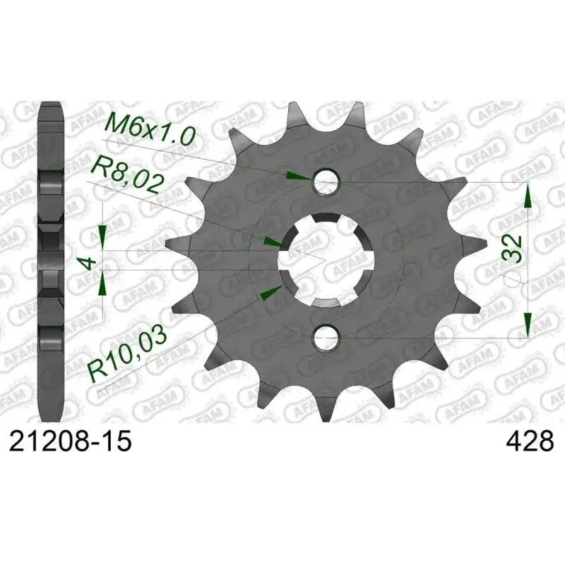 Vente Directe Pignon 15 dents pour chaine 428