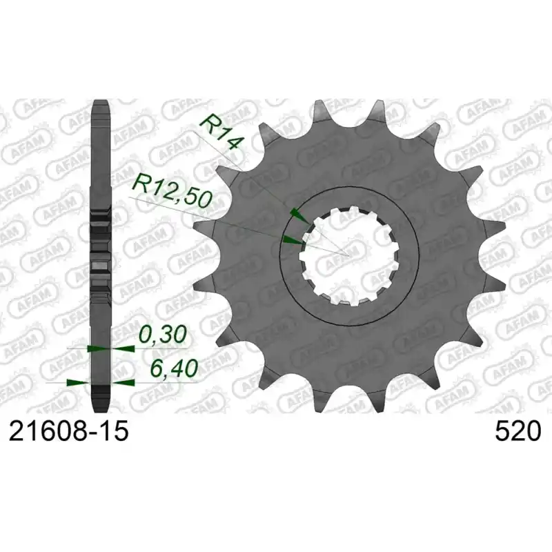 Seulement Aujourd&rsquo;hui Pignon 15 dents pour chaine 520
