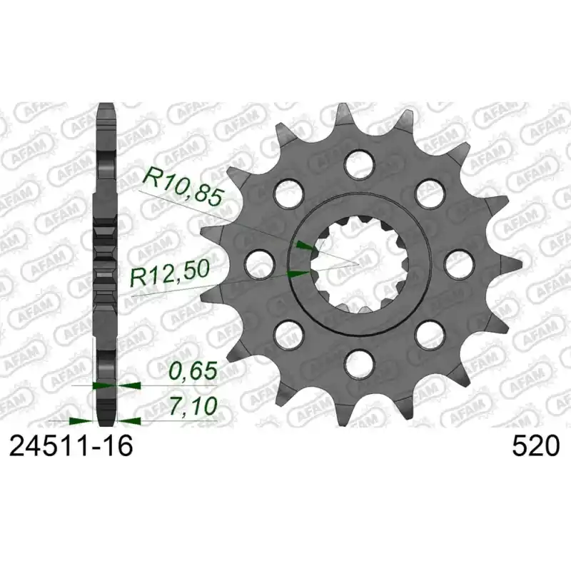 Pignon 16 dents pour chaine 520 Must-Have