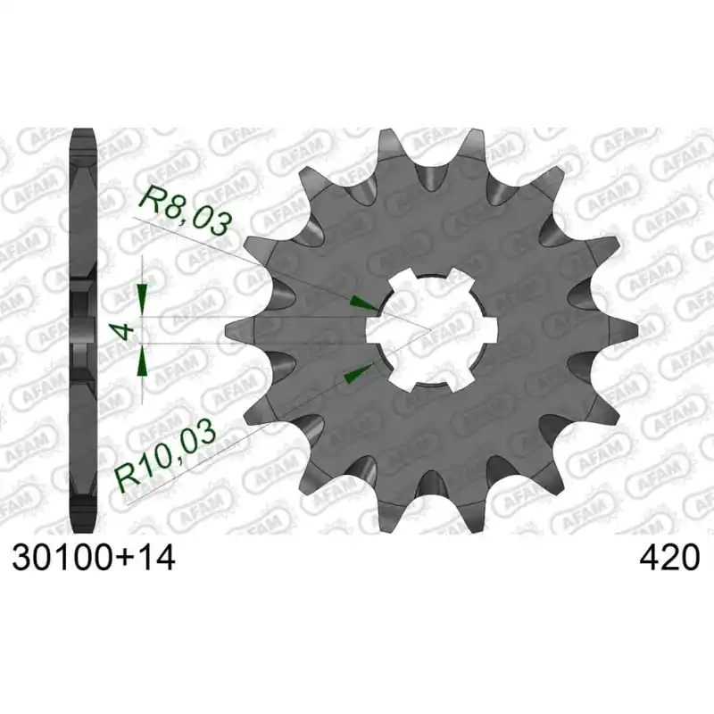 Quantité Limitée Pignon 14 dents pour chaine 420 SC