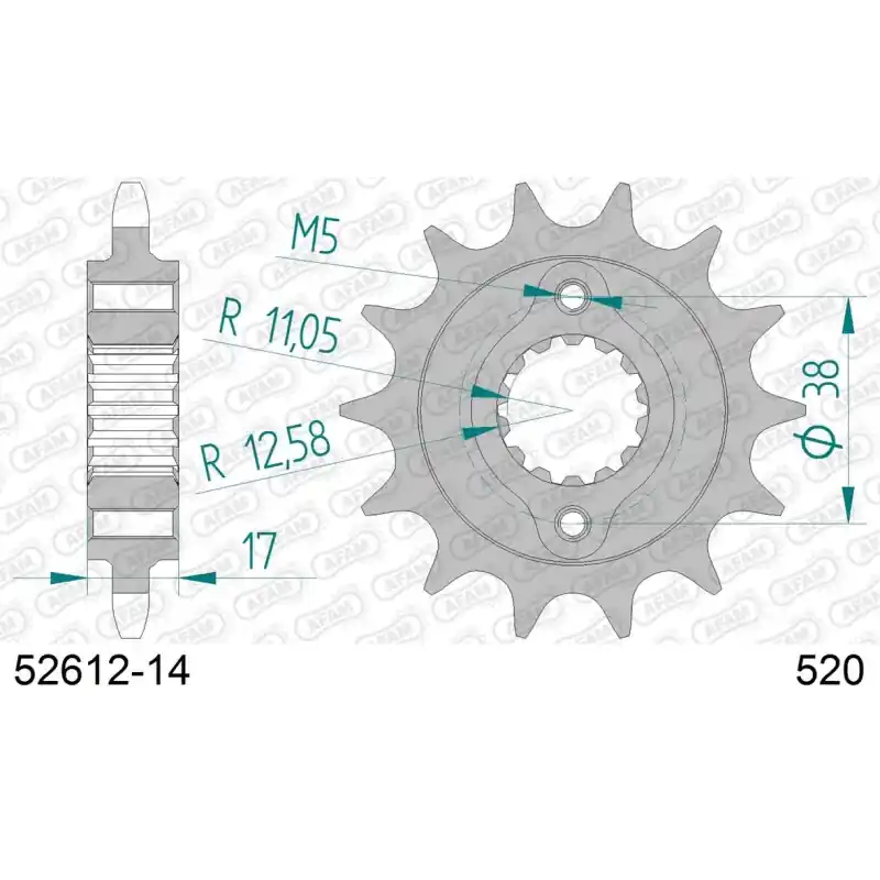 Super Prix Pignon 14 dents pour chaine 520