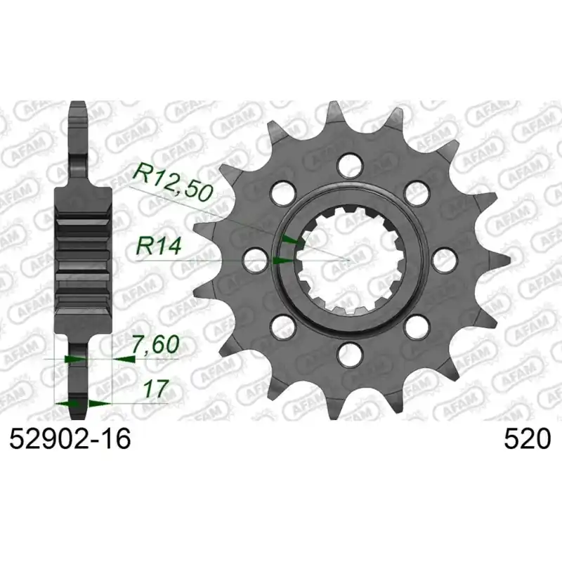 Vente Flash Pignon 16 dents pour chaine 520