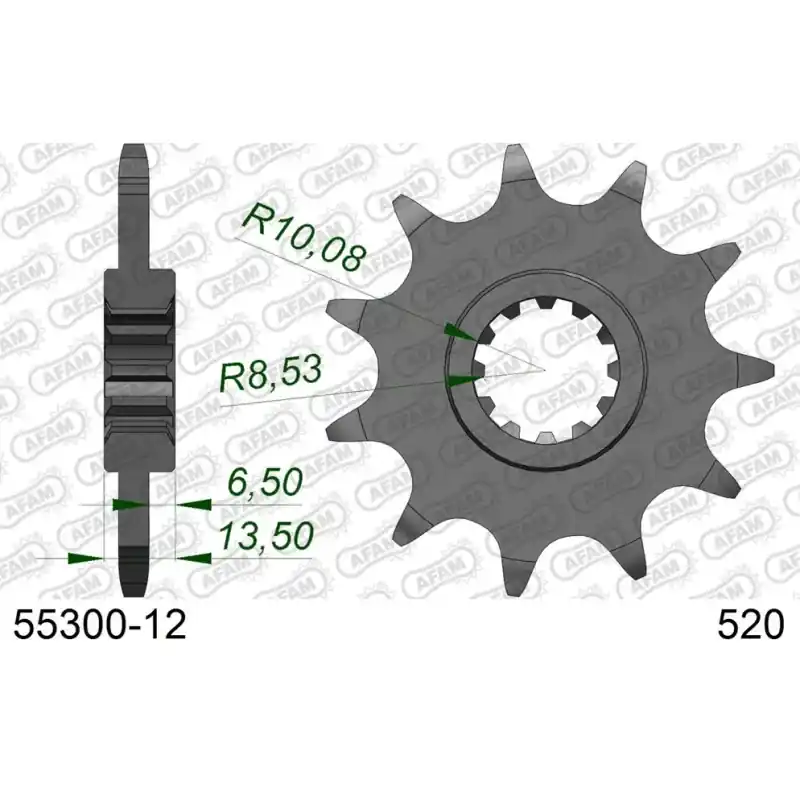 Expédition Rapide Pignon 12 dents pour chaine 520
