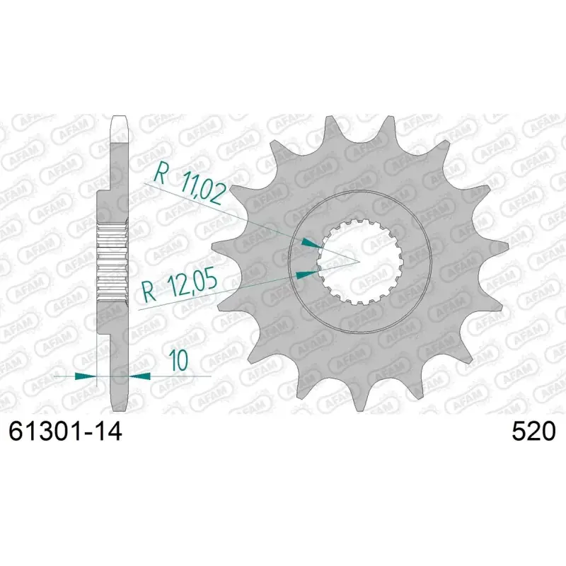 Dernière Chance Pignon 14 dents pour chaine 520