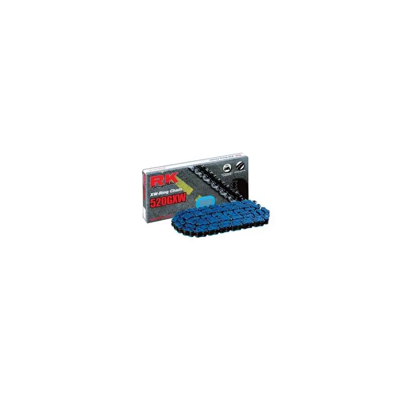 Must-Have Chaine RK NB520GXW XW'Ring Ultra Renforcée Pas de 520 – Couleur Bleue