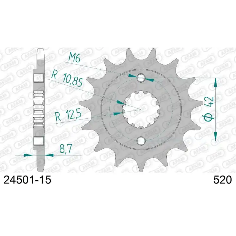 Promotion DID KIT CHAINE ACIER KAWASAKI KL 500 A1-A2-B1
