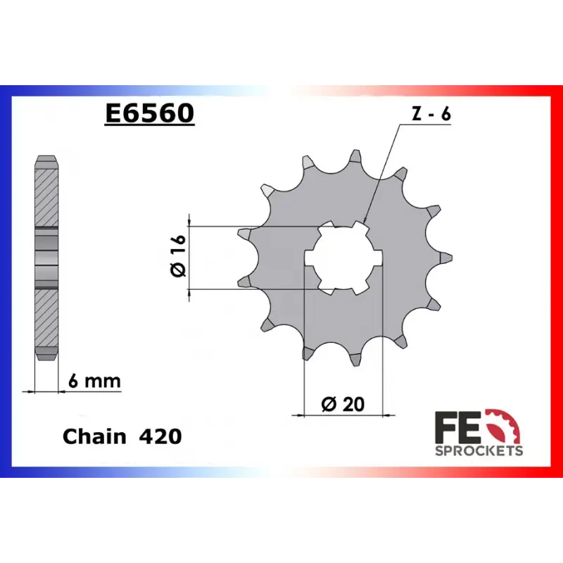 Must-Have Pignon 11 dents pour chaine 420 – France Equipement 2070.E560.11