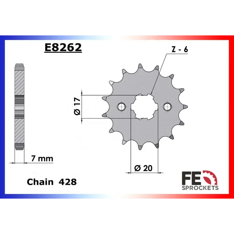 Affaire À Saisir Pignon 14 dents pour chaine 428 – France Equipement 2402.E8262.14