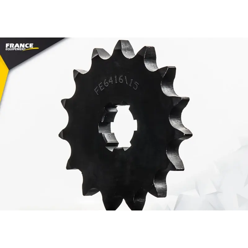Certifié Pignon 15 dents pour chaine 428 – France Equipement 3282.E416.15