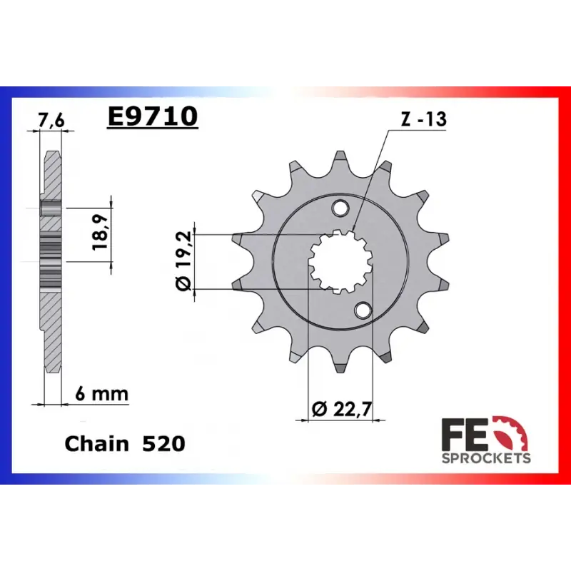 Meilleur Choix Pignon 15 dents pour chaine 520 – France Equipement 6091.E9710.15