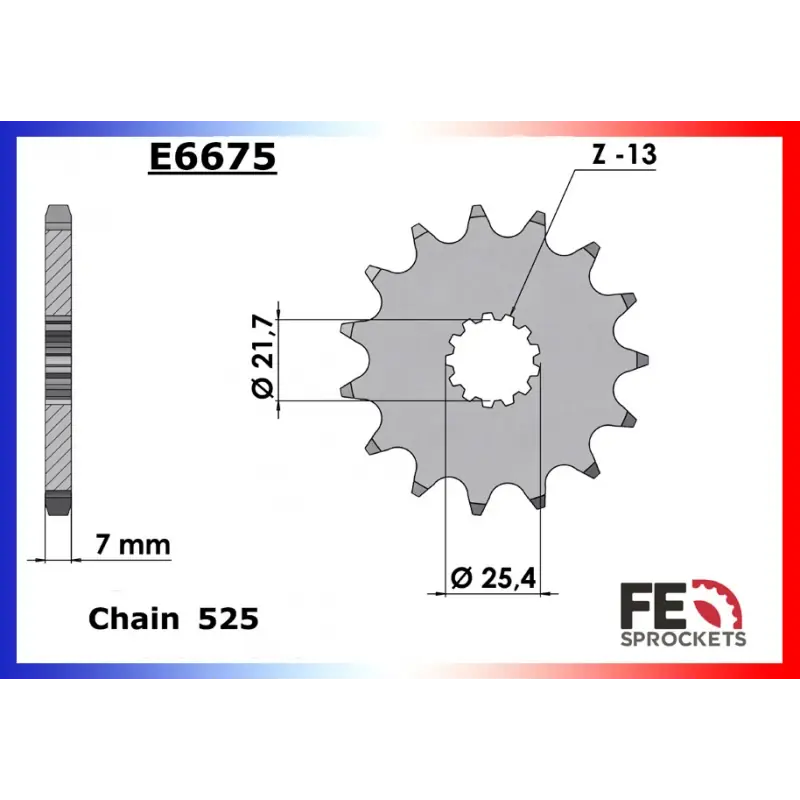 Soldes Pignon 12 dents pour chaine 525 – France Equipement 9293.E6675.12