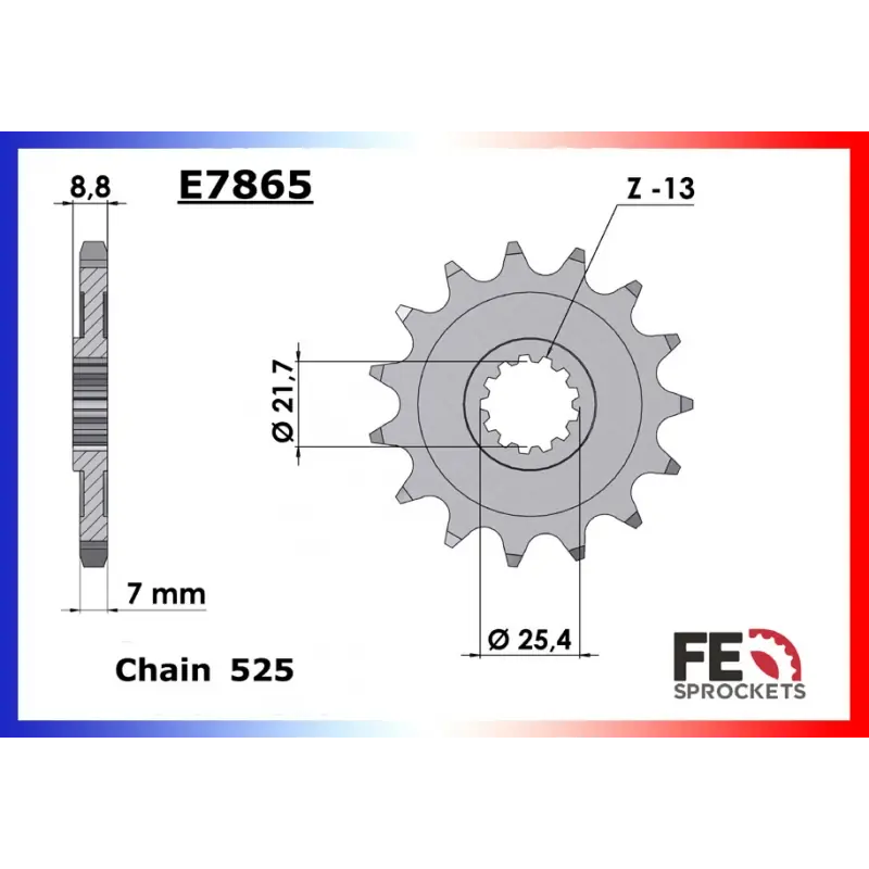 Top Vente Pignon 16 dents pour chaine 525 – France Equipement 9384.E7865.16