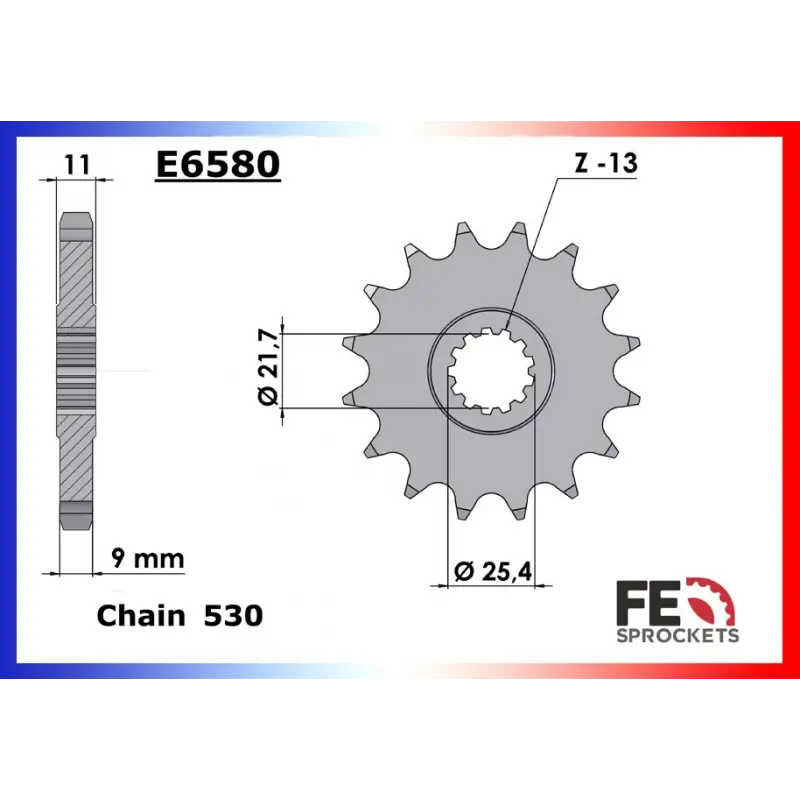 Commande En Gros Pignon 17 dents pour chaine 530 – France Equipement 9405.E580.17
