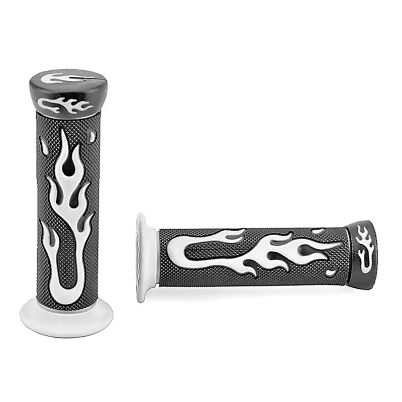 Poignées de Guidon – TNT Gel Flamming Noir / Blanc Solde